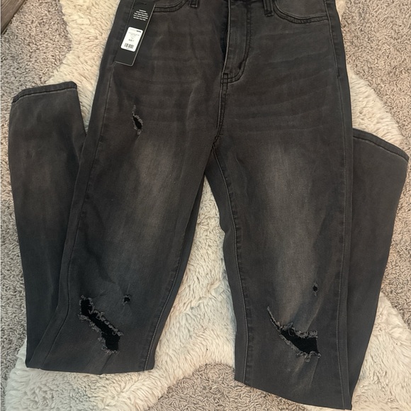 Fashion Nova Black Denim Jeans - Picture 1 of 4